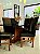 CONJUNTO DE JANTAR MARK 160X090 BLACK - 6 CADEIRAS CANELA MARROM MODELO 18 - Imagem 10