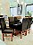 CONJUNTO DE JANTAR MARK 160X090 BLACK - 6 CADEIRAS CANELA MARROM MODELO 18 - Imagem 12