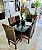 CONJUNTO DE JANTAR MARK 160X090 BLACK - 6 CADEIRAS TABACO MARROM MODELO 18 - Imagem 2