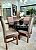 CONJUNTO DE JANTAR MARK 160X090 BLACK - 6 CADEIRAS TABACO CINZA MODELO 18 - Imagem 2