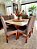 CONJUNTO DE JANTAR MARK 130X130 OFF WHITE - 6 CADEIRAS CANELA CINZA MODELO 18 - Imagem 10