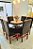CONJUNTO DE JANTAR MARK 130X130 BLACK - 6 CADEIRAS CANELA MARROM MODELO 18 - Imagem 10