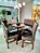 CONJUNTO DE JANTAR MARK 130X130 BLACK - 6 CADEIRAS TABACO CINZA MODELO 18 - Imagem 5