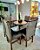 CONJUNTO DE JANTAR MARK 130X130 BLACK - 6 CADEIRAS TABACO CINZA MODELO 18 - Imagem 2