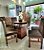CONJUNTO DE JANTAR MARK 130X130 BLACK - 6 CADEIRAS TABACO MARROM MODELO 18 - Imagem 4