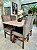 CONJUNTO DE JANTAR MARK 120X090 OFF WHITE - 4 CADEIRAS TABACO CINZA MODELO 18 - Imagem 4