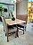 CONJUNTO DE JANTAR MARK 120X090 OFF WHITE - 4 CADEIRAS TABACO CINZA MODELO 18 - Imagem 5