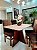 CONJUNTO DE JANTAR MARK 120X090 OFF WHITE - 4 CADEIRAS TABACO MARROM MODELO 18 - Imagem 4