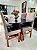 CONJUNTO DE JANTAR MARK 120X090 BLACK - 4 CADEIRAS CANELA CINZA MODELO 18 - Imagem 4