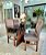 CONJUNTO DE JANTAR MARK 120X090 BLACK - 4 CADEIRAS TABACO CINZA MODELO 18 - Imagem 2
