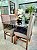 CONJUNTO DE JANTAR MARK 120X090 BLACK - 4 CADEIRAS TABACO CINZA MODELO 18 - Imagem 4