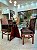 CONJUNTO DE JANTAR MARK 120X090 BLACK -  4 CADEIRAS TABACO MARROM MODELO 18 - Imagem 3