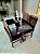 CONJUNTO DE JANTAR MARK 120X090 BLACK -  4 CADEIRAS TABACO MARROM MODELO 18 - Imagem 6