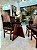 CONJUNTO DE JANTAR MARK 120X090 BLACK -  4 CADEIRAS TABACO MARROM MODELO 18 - Imagem 7