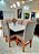 CONJUNTO DE JANTAR MARK 160X090 OFF WHITE - 6 CADEIRAS CANELA CINZA MODELO 19 - Imagem 4