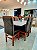 CONJUNTO DE JANTAR MARK 160X090 OFF WHITE - 6 CADEIRAS CANELA MARROM MODELO 19 - Imagem 7