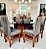 CONJUNTO DE JANTAR MARK 160X090 BLACK - 6 CADEIRAS CANELA CINZA MODELO 19 - Imagem 3