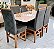 CONJUNTO DE JANTAR MARK 160X090 NOGUEIRA + 6 CADEIRAS MODELO 19 - Imagem 3