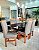 CONJUNTO DE JANTAR MARK 160X090 BLACK - 6 CADEIRAS CANELA CINZA MODELO 19 - Imagem 7