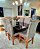 CONJUNTO DE JANTAR MARK 160X090 BLACK - 6 CADEIRAS CANELA CINZA MODELO 19 - Imagem 11