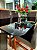 CONJUNTO DE JANTAR MARK 160X090 BLACK - 6 CADEIRAS CANELA MARROM MODELO 19 - Imagem 4