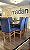 CONJUNTO DE JANTAR MARK 160X090 BLACK - 6 CADEIRAS CANELA AZUL ROYAL MODELO 19 - Imagem 10