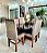 CONJUNTO DE JANTAR MARK 160X090 BLACK - 6 CADEIRAS TABACO CINZA MODELO 19 - Imagem 4