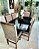 CONJUNTO DE JANTAR MARK 160X090 BLACK - 6 CADEIRAS TABACO CINZA MODELO 19 - Imagem 5
