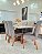 CONJUNTO DE JANTAR MARK 160X090 OFF WHITE - 6 CADEIRAS CANELA CINZA MODELO 25 - Imagem 5