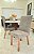 CONJUNTO DE JANTAR MARK 160X090 OFF WHITE - 6 CADEIRAS CANELA CINZA MODELO 25 - Imagem 9