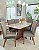 CONJUNTO DE JANTAR MARK 160X090 OFF WHITE - 6 CADEIRAS CANELA CINZA MODELO 25 - Imagem 13