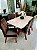 CONJUNTO DE JANTAR MARK 160X090 OFF WHITE - 6 CADEIRAS CANELA MARROM MODELO 25 - Imagem 8