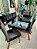 CONJUNTO DE JANTAR MARK 160X090 NOGUEIRA + 6 CADEIRAS MODELO 25 - Imagem 4