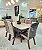 CONJUNTO DE JANTAR MARK 160X090 OFF WHITE - 6 CADEIRAS TABACO CINZA MODELO 25 - Imagem 4