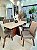CONJUNTO DE JANTAR MARK 160X090 OFF WHITE - 6 CADEIRAS TABACO CINZA MODELO 25 - Imagem 7
