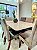 CONJUNTO DE JANTAR MARK 160X090 OFF WHITE - 6 CADEIRAS TABACO CINZA MODELO 25 - Imagem 8