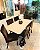 CONJUNTO DE JANTAR MARK 160X090 OFF WHITE - 6 CADEIRAS TABACO MARROM MODELO 25 - Imagem 6