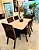 CONJUNTO DE JANTAR MARK 160X090 TABACO + 6 CADEIRAS MODELO 25 - Imagem 3