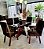 CONJUNTO DE JANTAR MARK 160X090 TABACO + 6 CADEIRAS MODELO 25 - Imagem 4