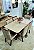 CONJUNTO DE JANTAR SIGMA 160X090 + 6 CADEIRAS CREME MODELO 27 - Imagem 2