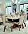CONJUNTO DE JANTAR SIGMA 160X090 OFF WHITE - 6 CADEIRAS CANELA CREME MODELO 27 - Imagem 10