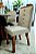 CONJUNTO DE JANTAR SIGMA 160X090 OFF WHITE - 6 CADEIRAS CANELA CREME MODELO 27 - Imagem 13