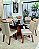 CONJUNTO DE JANTAR SIGMA 160X090 BLACK - 6 CADEIRAS CANELA CREME MODELO 27 - Imagem 7