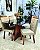 CONJUNTO DE JANTAR SIGMA 120X090 BLACK - 4 CADEIRAS CANELA CREME MODELO 27 - Imagem 7