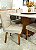CONJUNTO DE JANTAR SIGMA 130X130 OFF WHITE - 6 CADEIRAS CANELA CREME MODELO 27 - Imagem 8