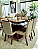 CONJUNTO DE JANTAR SIGMA 130X130 BLACK - 6 CADEIRAS CANELA CREME MODELO 27 - Imagem 5