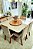 CONJUNTO DE JANTAR SIGMA 130X130 + 6 CADEIRAS CANELA CREME MODELO 27 - Imagem 2