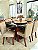 CONJUNTO DE JANTAR SIGMA 130X130 BLACK - 6 CADEIRAS CANELA CREME MODELO 27 - Imagem 10