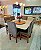 CONJUNTO DE JANTAR MARK 130X130 OFF WHITE - 6 CADEIRAS CANELA CINZA MODELO 19 - Imagem 6