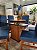 CONJUNTO DE JANTAR MARK 130X130 BLACK - 6 CADEIRAS CANELA AZUL ROYAL MODELO 19 - Imagem 3